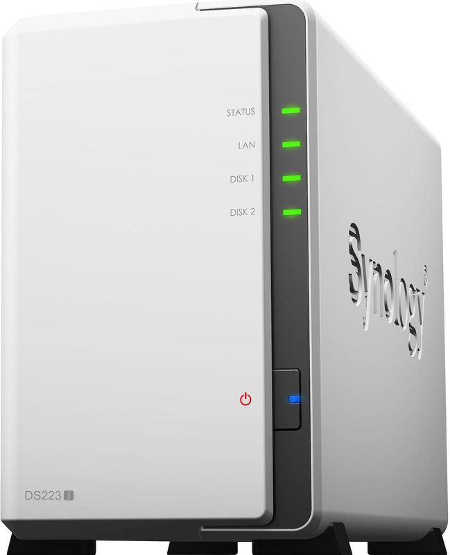 Synology - DiskStation DS223J - Netwerkopslagstation - Wit - Veilige Private Cloud