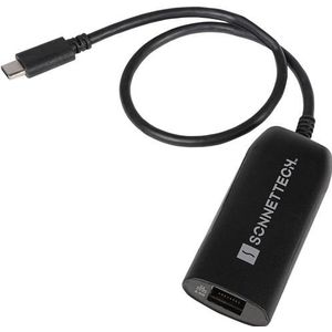 Sonnet Solo 2.5G USB-C 2.5Gb Ethernet-adapter (USB-C, RJ45), Netwerkadapter, Zwart