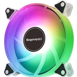 Segotep Romantic 120mm Rainbow Lighting Fan (120 mm), PC ventilator, Veelkleurig