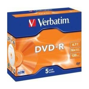 Verbatim DVD-R Matt Silver 4,7 GB 5 stuk(s)