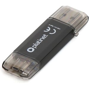 Platinet - Pendrive C-DEPO - USB-stick - Zwart - 64 GB - USB-C