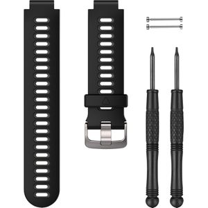 Garmin Forerunner 230/235/630/735XT Armband (20 mm, Plastic), Horlogebandjes, Zwart