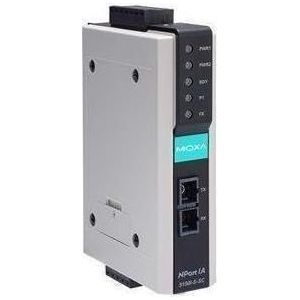 Moxa NPORT IA-5150-M-SC - 1-poorts RS-232422485 apparaatserver met 1 100BaseF(X) multimode, Printer server