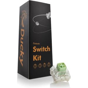 Ducky Kalih Box Jade Schakelaars, mechanisch, 3-polig, clicky, MX-Stem, 50g - 110 stuks, Muis + Toetsenbord Accessoires, Groen