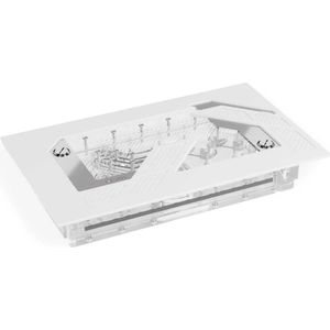 Alphacool Apex Distroplate Dark Base Pro 901 White VPP/D, CPU waterkoelers, Wit