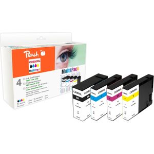 Peach 0F319585 inktcartridge 4 stuk(s) Zwart, Cyaan, Magenta, Geel