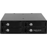 Delock - Verwijderbaar Frame - 4 x 2,5 Inch SATA/SAS HDD/SSD - 12 Gb/s