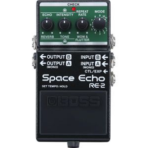 BOSS (Electronics) RE-2 Space Echo Digitaal Delay, Effectpedaal, Zwart