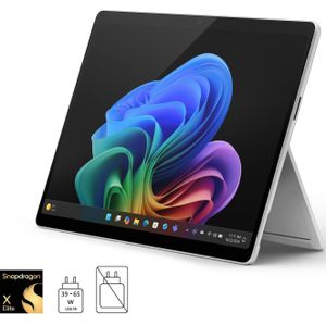 Microsoft Surface Pro - 11. Edition - Notebook - Zilver - 5G - 512 GB - Snapdragon X Elite X1E-84-100 - 16.38 GB