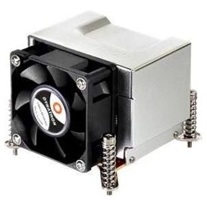 Dynatron K21 Intel CPU-koeler 2U LGA115x-1200 Koperen voet en aluminium vinnen en heatpipe ingebouwd a (64 mm), Processorkoeler, Koper