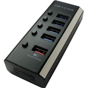 RS PRO USB 3.0 USB-hub, 4 USB-poorten, USB A, 115 x (USB-A, 4 ports), Docking station + USB-hub