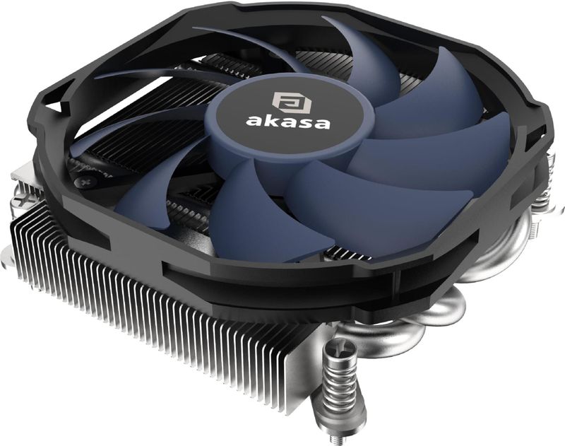 Akasa - Alucia H4i - Processorkoeler - Zwart - Laagprofiel - 92 mm Ventilator - 4 Koperen Heatpipes