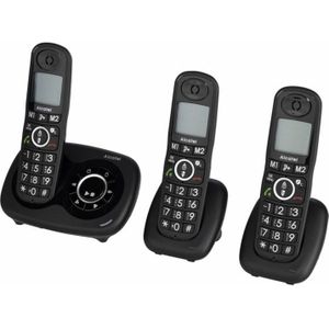 Alcatel XL595B Voice Trio DE zwart, Telefoon, Zwart