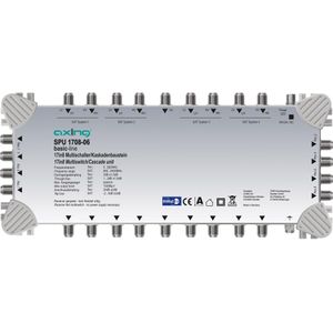 Axing Multischakelaar/cascademodule SPU 1708-06 17 in 8, Accessoires voor TV-ontvangers