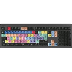 Logickeyboard Adobe Premiere Pro CC Astra 2 Toetsenbord USB QWERTZ Duits Grijs (DE, Bedraad), Toetsenbord, Grijs