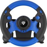 Genesis Seaborg 350 Zwart, Blauw USB Stuurwiel + pedalen Nintendo Switch, PC, PlayStation 4, Playstation 3, Xbox 360, Xbox One, Xbox Series S, Xbox Series X