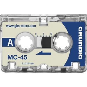Grundig, Dictafoon accessoires, Microcassettes MC45 (pak van 3)