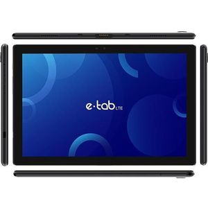 Microtech TABLET E-TAB LTE 3 10.1" EN11 T618//4GB/128GB/IPS/FHD/8MP/USB-C (4G, 10.10", 4 GB, Zwart), Tablet, Zwart