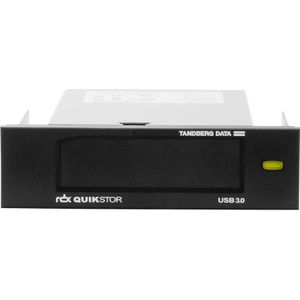 Tandberg Data - RDX - Interne Schijf - Zwart - 8,9 cm (3,5 inch) - USB 3.0