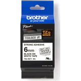 Brother - TZe-S211 - Tape - Zwart op Wit - 6 mm - Origineel