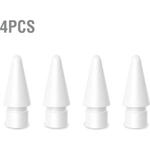 4smarts Vervangingstips voor Apple Pencil (1st gen./2nd gen.) 4 st. set, Stylus accessoires, Wit