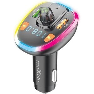 Maxlife FM-zender Bluetooth MXFT-03 zwart, Auto-adapter, Zwart