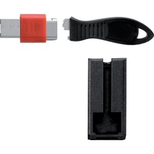 Kensington USB-poortslot met beschermkap, Beveiliging van notebooks, Zwart
