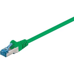 Goobay CAT 6A patchkabel, S/FTP PiMF, groen (FTP, CAT6a, 50 m), Netwerkkabel