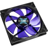 Noiseblocker - NB-ZwartSilentFan - PC Ventilator - Zwart - Blauw