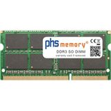 PHS-memory 4GB RAM-geheugen voor Dell Latitude 6430u DDR3 SO DIMM 1600MHz (Latitude 6430u, 1 x 4GB), RAM Modelspecifiek