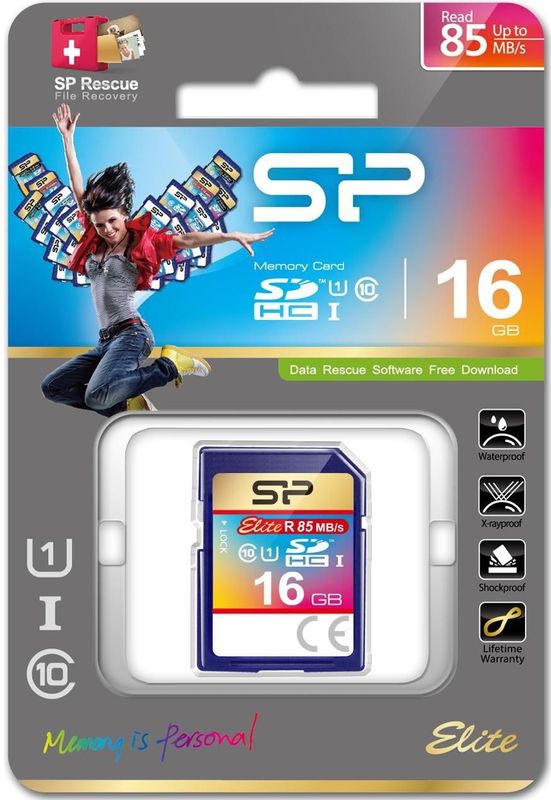 Silicon Power Elite UHS-I, 16GB SDHC Klasse 10