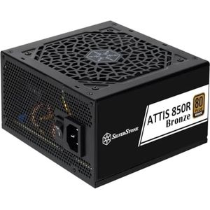 Silverstone SST-AT850R-BF - 80 PLUS Bronze 850 ATX 3.1 ATX power supply, silent 120mm fan and flat c (850 W), PC-voedingseenheid, Brons