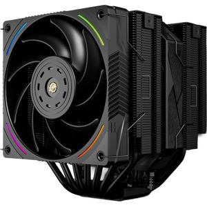 Thermalright Ventilateur pour processeur Royal Pretor 130 Ultra RGB (Noir) (158 mm), Processorkoeler, Zwart