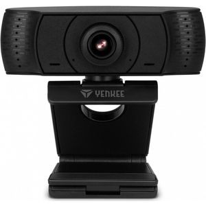 Yenkee YWC 100 Full HD USB camera met microfoon (2 Mpx), Webcam, Zwart