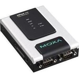 Moxa NPORT 6250-S-SC-T - 2-poorts RS-232422485 op single-mode glasvezel (SC-aansluiting) (RJ45/LAN (2x)), Netwerkadapter