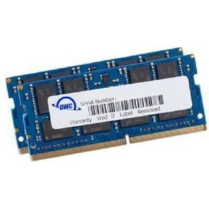 OWC 64.0GB (2x 32GB) 2666MHz DDR4 SO-DIMM PC4-21300 SO-DIMM 260 Pin Geheugen (2 x 32GB, 2666 MHz, DDR4 RAM, SO-DIMM), RAM