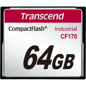Transcend 64GB CF KAART (CF170) (CF, 64 GB), Geheugenkaart, Zwart
