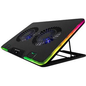Tracer Game Zone Snowman PRO 17" STA47590 Βάση Laptop Gaming RGB Led με 2 Ανεμιστήρες και USB Hub, Notebookstandaard, Zwart