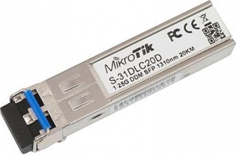 MikroTik - S-31DLC20D - Zendontvanger - Zwart - SFP - 1,25 Gbps
