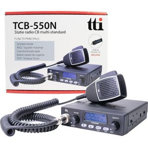 CB TTi TCB-550 N - Walkietalkie - Zwart - Frequentie 26,965–27,405 MHz
