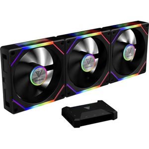 GAMDIAS - Aeolus P2-1203U - Computerkoeling - Zwart - 3 Fans KIT