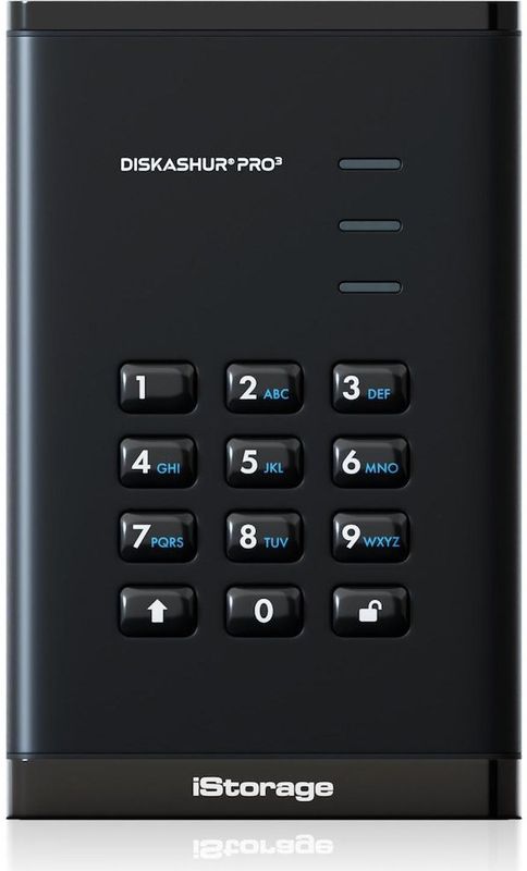 iStorage diskAshur PRO3 SSD 512GB - USB - Zwart