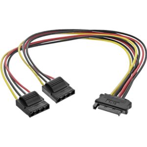 InLine SATA voeding Y-kabel 4-pins Molex, Interne kabel (PC)