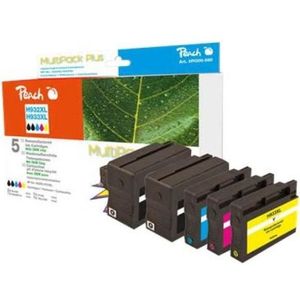 Peach 319227 inktcartridge 5 stuk(s) Zwart, Cyaan, Magenta, Geel