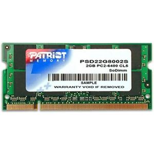 Patriot - Handtekeninglijn - RAM - Groen - 2 GB DDR2-800 SO-DIMM