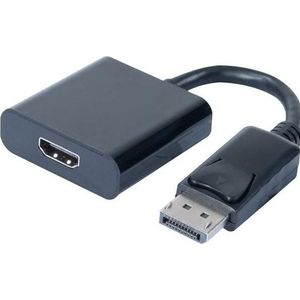 Exertis Connect DisplayPort 1.2 auf HDMI Konverter, DP St. / HDMI Bu. schwarz Für den Anschluss von HDMI-Monitore... (HDMI, 5.50 cm), Data + Video Adapter, Zwart