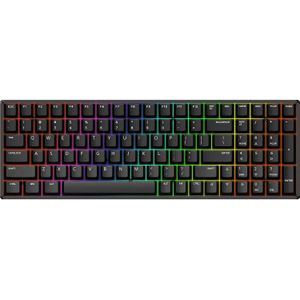 Iqunix F97 Dark Side Wireless Gaming Tastatur, RGB - MX-Brown-Switches (DE, Draadloze), Toetsenbord, Zwart