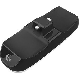 EgoGear - SCH25 Dubbel oplaadstation voor PlayStation 5 DualSense met LED-oplaadindicator + 1m gevlochten kabel