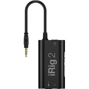 IK Multimedia iRig 2 (3,5 mm aansluiting), Audio-interface, Zwart