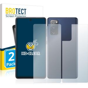 BROTECT Schermbeschermer Clear (2 Stuk, Galaxy S20 FE 5G), Smartphone beschermfolie, Transparant